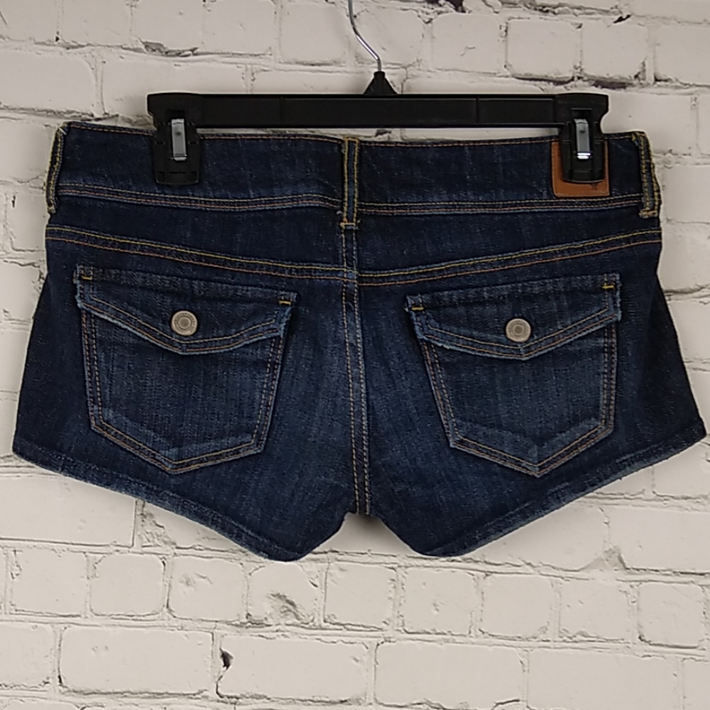 American Eagle Denim Blue Shorts Flap pocket 4